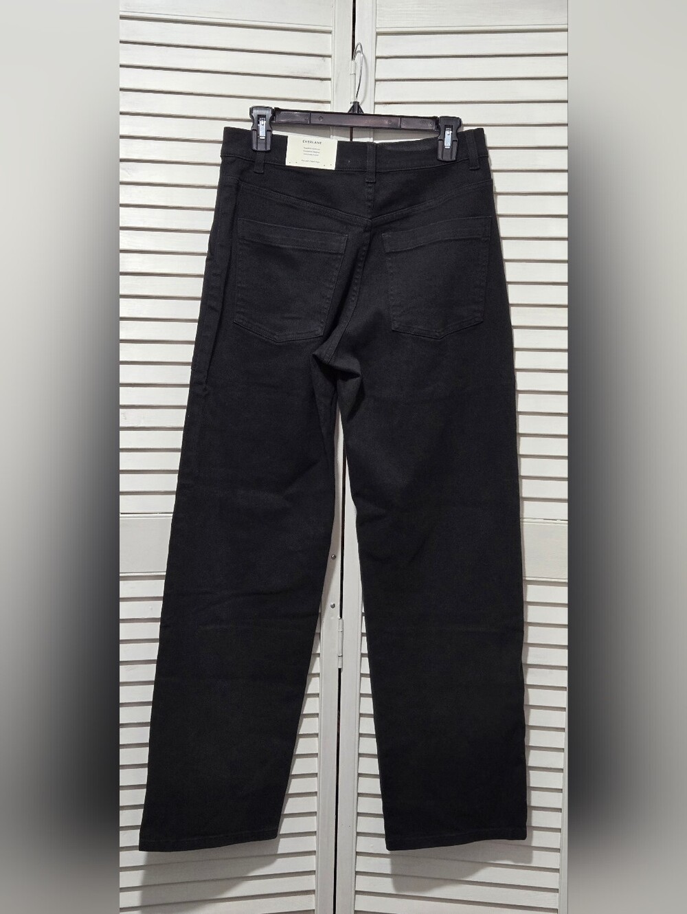 NWT EVERLANE The Utility Patch Pant 4R Black - Picture 2 of 6
